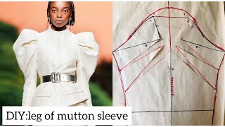 HOW TO MAKE LEG OF MUTTON SLEEVE PATTERNSTATEMENT SLEEVEPUFFYSLEEVE [upl. by Roosevelt271]