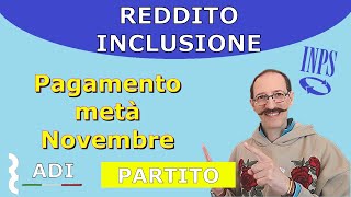 Pagamento Ricarica ADI metà Novembre già partito  Vai a controllare il saldo [upl. by Eustasius422]