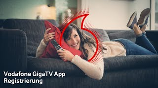 Vodafone GigaTVApp  Registrierung  tvhilfe [upl. by Nwadrebma407]