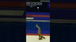 By some miracle she was uninjured🙏 gymnastics fail tumbling [upl. by Dent257]