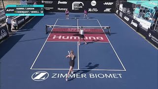 CederquistNewell vs HarrisJardim  Game Point  APP Dallas Open [upl. by Fritts320]