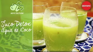 Suco Detox Água de Coco  Receitas SOCOCO [upl. by Frederick]