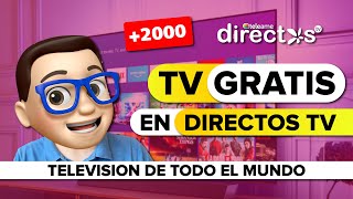 La Mejor Página WEB para Ver TV Gratis en VIVO en DIRECTO y ONLINE ▷ DIRECTOS TV 🚀 [upl. by Sibel]