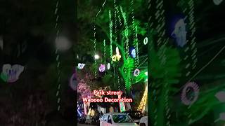 park street light decoration superb shortsfeed ytshorts ytshort shorts travel trending song [upl. by Bigford]