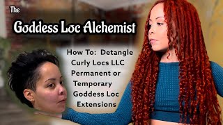 How To Detangle Curly Locs Human Hair Goddess Loc Extensions [upl. by Iaw412]