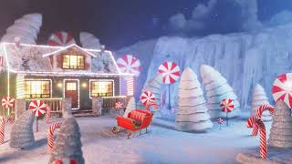 Christmas Candyland Gingerbread House Relaxing Christmas Music [upl. by Enilrae]