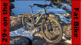 29 Wheels on the Fat Bike First Ride amp Its Awesome [upl. by Zaremski]