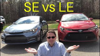 2020 Corolla SE vs LE You pick the winner [upl. by Carlita]