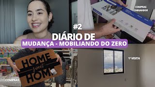 COMPRAS PARA O APÊ  VISITAMOS pela primeira vez 🔑  DIÁRIO DE MUDANÇA 2 [upl. by Lesli281]