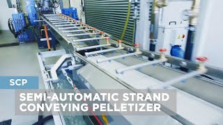 SemiAutomatic Strand Conveying Pelletizer SCP [upl. by Ecnatsnoc]