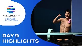 Day 9  Highlights  World Aquatics Championships  Doha 2024 [upl. by Etteniuq]