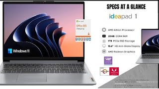 Lenovo IdeaPad 20GB RAM 1TB SSD AMD Dualcore Processor 156 Inch HD AntiGlare Display [upl. by Pomcroy]