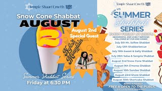 Snow Cone Shabbat with Special Guest Nefesh Mountain 2224 at 630PM [upl. by Darda830]