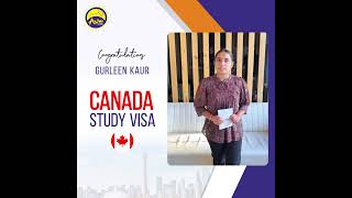 Gurleen Kaur’s Canada Study Visa Success After Multiple Refusals 🇨🇦 Never Give Up 💪 [upl. by Nortal353]