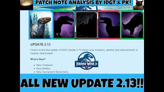 Jurassic World Alive UPDATE 213 Everything You Need To Know 1st Analysis by IDGT amp Practicekat [upl. by Senalda]