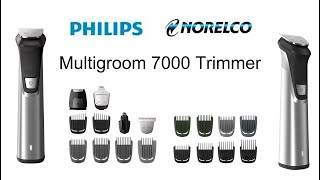 Phillips Norelco Multigroom 7000 Face Head and Body [upl. by Idieh]