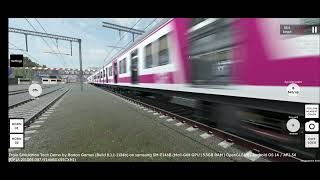 Long local train crossing in RG train tech demo [upl. by Nilyahs613]