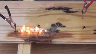 Burning Lichtenberg Figures into Wood [upl. by Fotina]