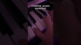 cradles piano tutorial piano suburban tutorial [upl. by Ona]