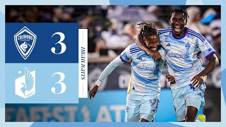 HIGHLIGHTS Cabral nets a brace as Rapids come back to draw 33 with Minnesota [upl. by Letsyrc]