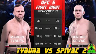 UFC 5  TYBURA VS SPIVAC 2 [upl. by Kirre]