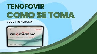 TENOFOVIR💊 ¿Cómo se debe usar TRATAMIENTO ANTIRRETROVIRAL  MÁS [upl. by Leiser]