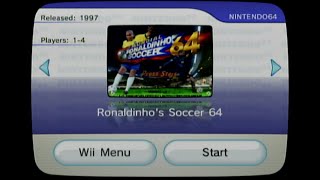 MUNDIAL RONALDINHO SOCCER 64 on a Wii [upl. by Yedsnil936]