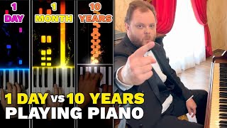 1 Day vs 10 Years Playing Piano Vinheteiro [upl. by Franckot]