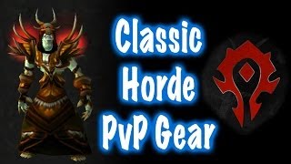 Classic Horde PvP Gear Transmog Guide World of Warcraft [upl. by Leerzej235]