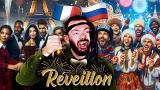 NOUVEL AN  RÉVEILLON France VS Russie [upl. by Nerat]