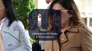 Miljana Kecmanović stigla u specijalni sud u pratnji advokata  Univerzum HD Media News Agency [upl. by Devonne613]