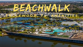 Relaxing Aerial 4k of the community of Beachwalk in Englewood FL [upl. by Acenom]