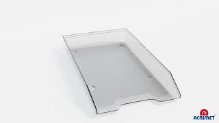 Acrimet Single Letter Tray Facility Front Load Legal Size Clear Crystal Color Full 360° 3D Tour [upl. by Vacla]