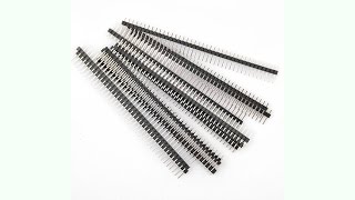 10pcs 40 Pin 1x40 254 breakable pin header Single Row Male Female Header Strip [upl. by Auberbach]