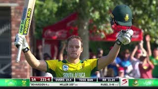 David Miller  Fastest T20 Century of all time vs Bangladesh [upl. by Sharai]