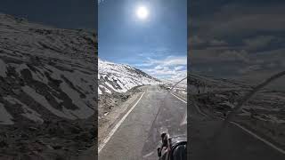 shorts short travel mountains snow royalenfield gopro peace motorcycle biker ladakh zen [upl. by Enawyd58]