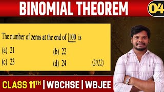 Binomial Theorem04Class11WBJEEJEENDA [upl. by Dew]