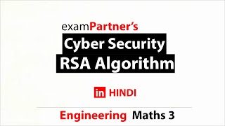 RSA Algorithm using extended euclidian method  Cyber Security [upl. by Kinny287]