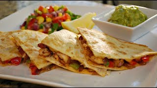 Easy Chicken Quesadilla Recipe [upl. by Berk]