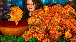 INSANE Viral Onion Boil Mukbang Giant King Crab Legs Drenched in Creamy Garlic Sauce – ASMR Heaven [upl. by Issim343]