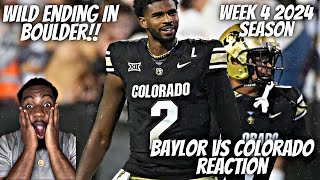 Reaction To Baylor VS Colorado Full Game Highlights  2024 College Football Highlights [upl. by Nyret]