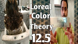 Loreal majirel 125 color theory brown tone hair color [upl. by Peters144]