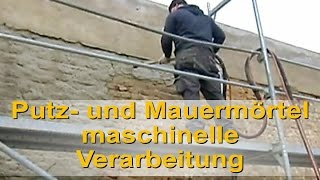 Putz und Mauermörtel Maxit ® 601 mit Verputzmaschine UMP 1 Deutsche Fördertechnik [upl. by Ybroc]