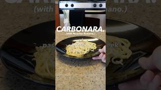 Carbonara with Pecorino Romano Pasta Day 9 pastaday [upl. by Nickie]