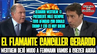 El flamante Canciller Gerardo Werthein mano a mano con Feinmann [upl. by Beckman]