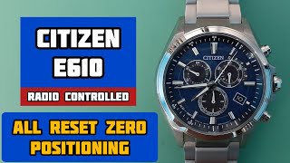 How To Reset Citizen EcoDrive E610 Radio Controlled Perpetual Calendar Watch  SolimBD [upl. by Melas600]