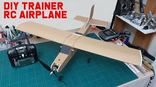 How To Make RC Trainer Airplane DIY Model Airplane For Beginners [upl. by Kilby]