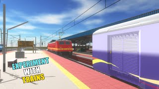 EXPERIMENT WITH TRAINS  INDIAN TRAIN CROSSING 3D  HINDI GAMEPLAY [upl. by Nyliak53]