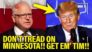 Gov Walz STRIKES BACK at Trump in first speech BACK [upl. by Rolandson434]