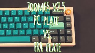 PC plate vs FR4 plate  Zoom65 v25 [upl. by Carey]